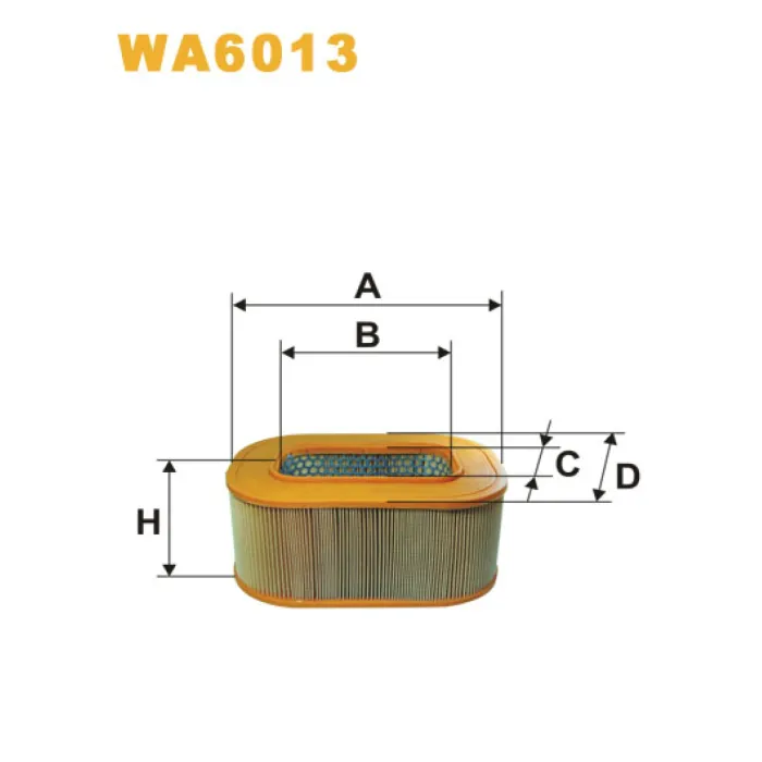 Фільтр повітря Mercedes 300, E (W/R/C/S124) Wix Filters (WA6013)