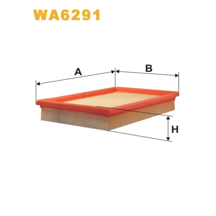 Фільтр повітря Ford Econovan; Hyundai Accent II; Mazda 121, 626 (82-87) (GC), 929, B Wix Filters (WA6291)