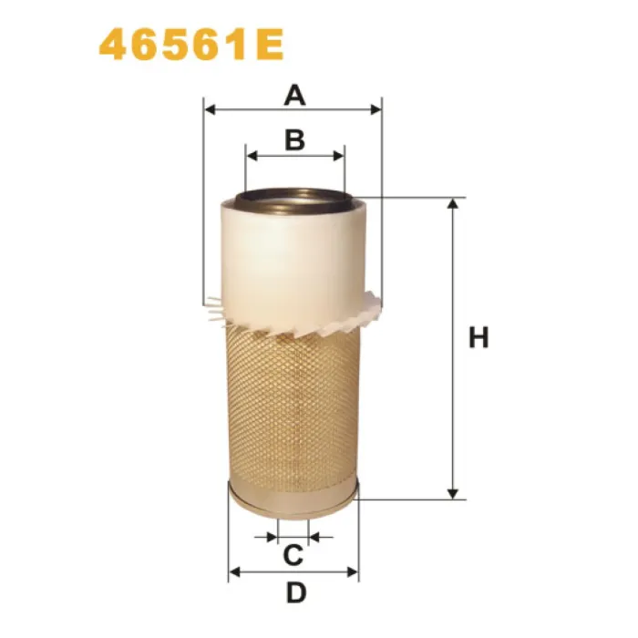 Фільтр повітря Atlas AB 02, AB 04, AB 22; Bernard M; Flottmann Flottair; John Deere Wix Filters (46561E)