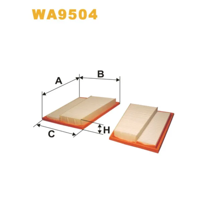 Фільтр повітря Mercedes C (W203/C203/T203), C (W204/S204), CLK (A/C209), CLS (C219), Wix Filters (WA9504)