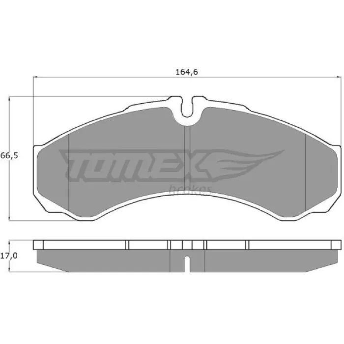 Гальмівна колодка дискова Tomex (TX 11-11)