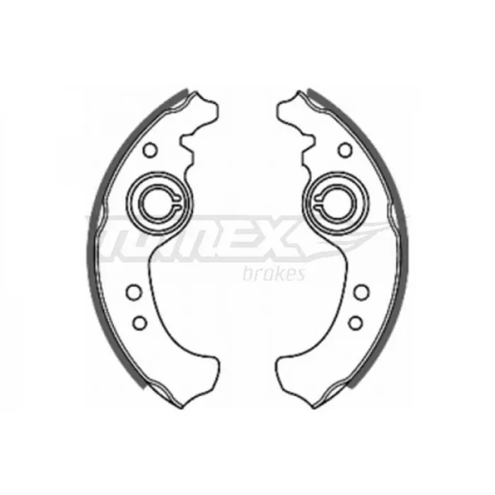 Гальмівна колодка барабанна Tomex (TX 20-01)
