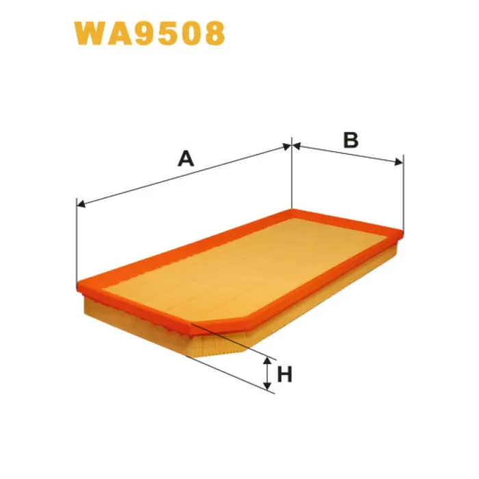 Фільтр повітря Audi A3 II (8P1/8PA), TT II (8J); Seat Altea, Leon II, Toledo III; Sk Wix Filters (WA9508)