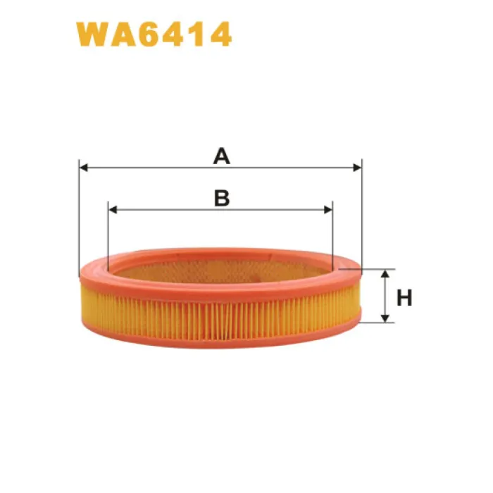 Фільтр повітря Fiat Regata, Ritmo, Uno, X 1/9; Innocenti Koral Wix Filters (WA6414)