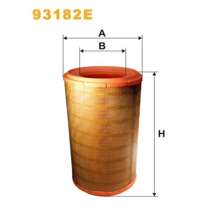 Фільтр повітря Scania 144, T Wix Filters (93182E)