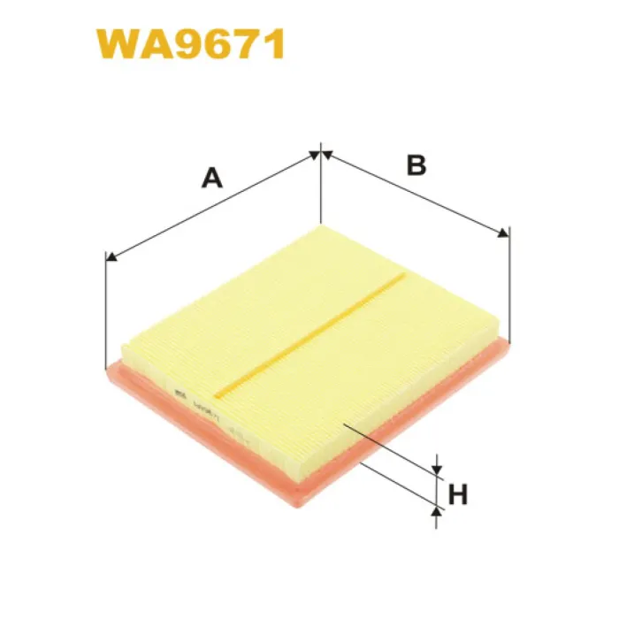 Фільтр повітря Toyota Prius Wix Filters (WA9671)