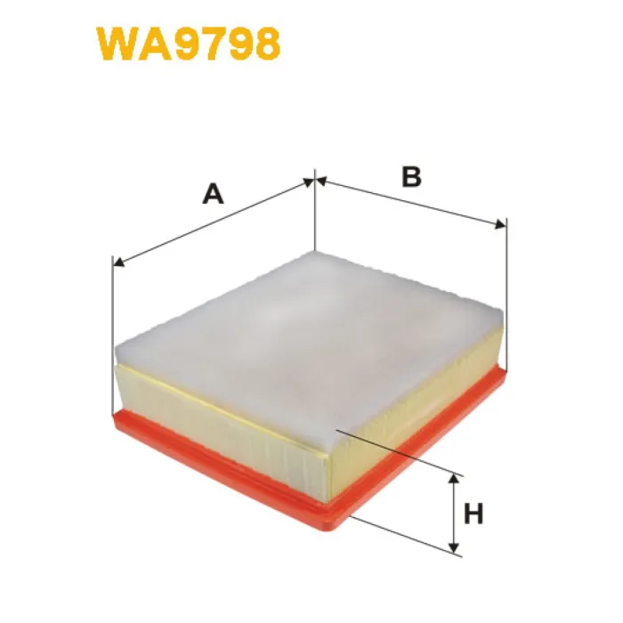 Фільтр повітря Opel Vivaro B; Renault Traffic III, Vauxhall Vivaro II Wix Filters (WA9798)