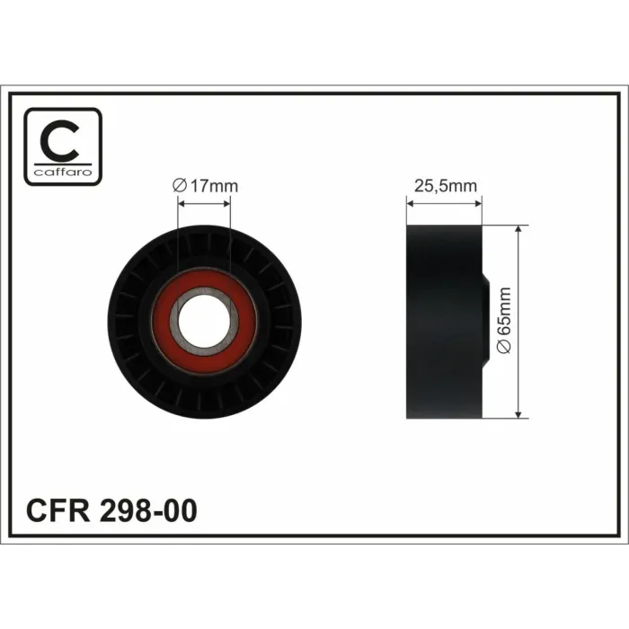 Ролик натяжний CAFFARO (298-00)