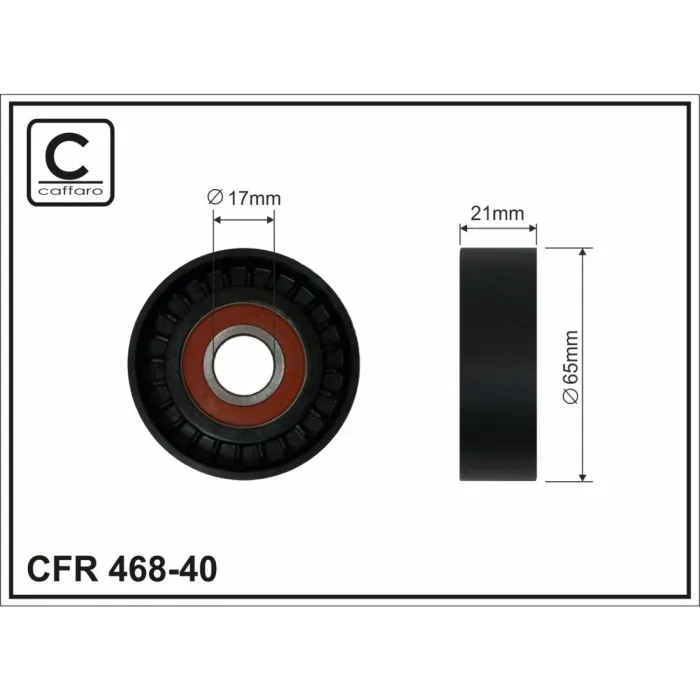 Ролик натяжний CAFFARO (468-40)