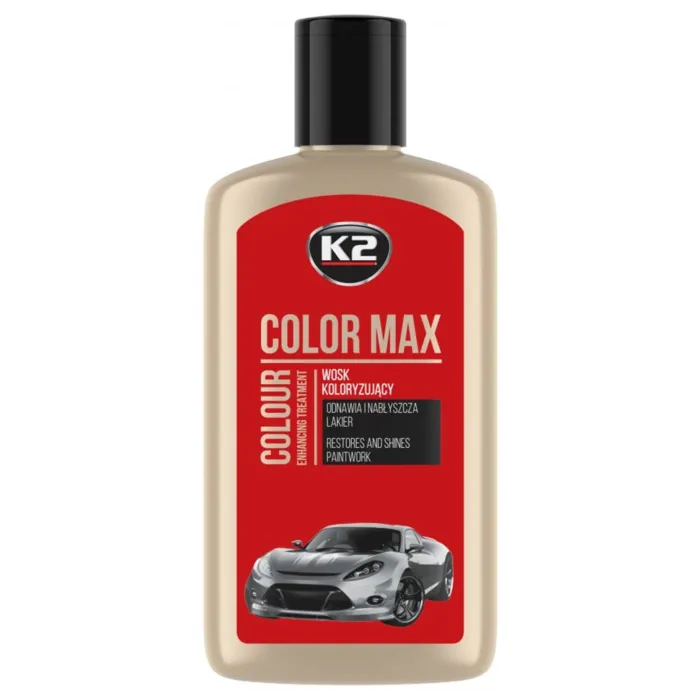 Поліроль восковий для кузова K2 Max Color червоний 250 мл (K020RED)