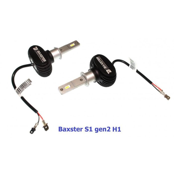 Комплект LED ламп BAXSTER S1 gen2 H1 6000K 4000lm с радиатором