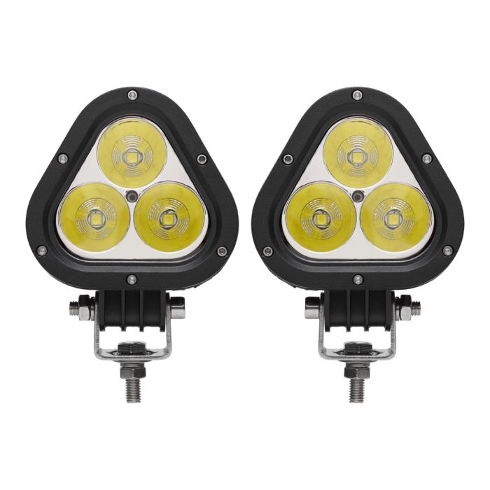 Комплект світлодіодних LED фар JR-35W CREE chip направлене світло трикутна (SPOT+FLOOD) 12/24V