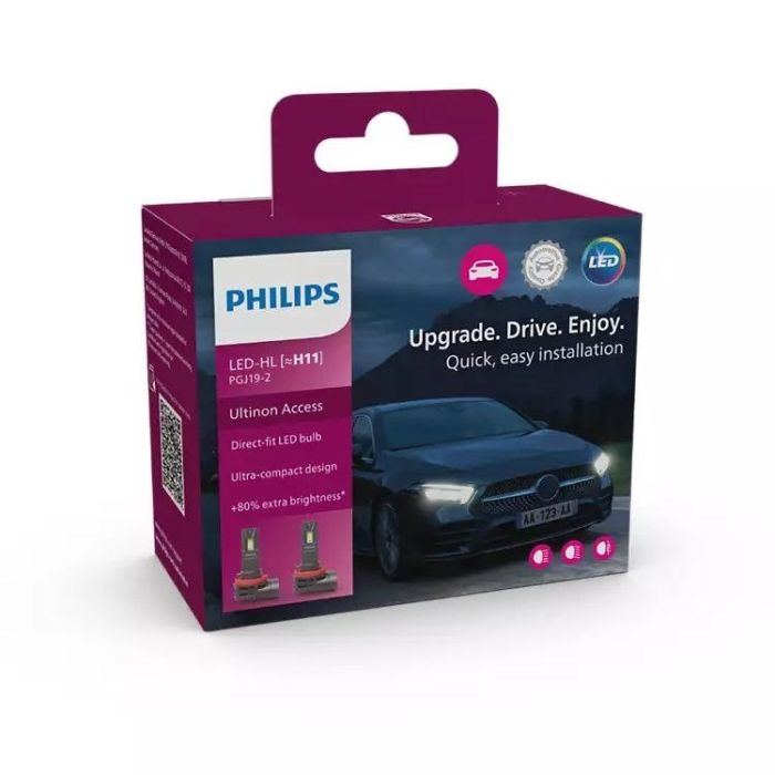 Комплект світлодіодних ламп PHILIPS H11 11362U2500CX Ultinon Access +80% 12V