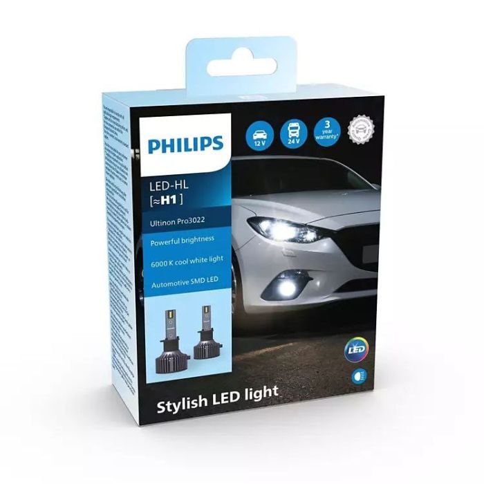 Комплект світлодіодних ламп PHILIPS H1 11258U3022X2 LED Ultinon Pro 3022 LED 12/24V