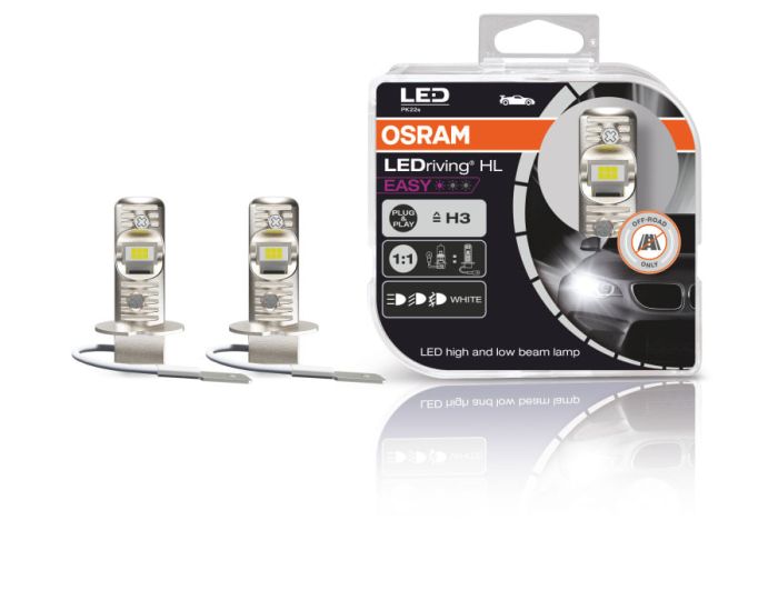 Комплект світлодіодних ламп Osram 64151DWESY-HCB H3 12V 6500K LEDriving HL EASY