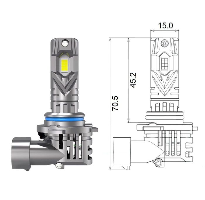 Комплект світлодіодних ламп Qline SA HIR2 (9012) 52W 6000K Qline (Small Active) 12V