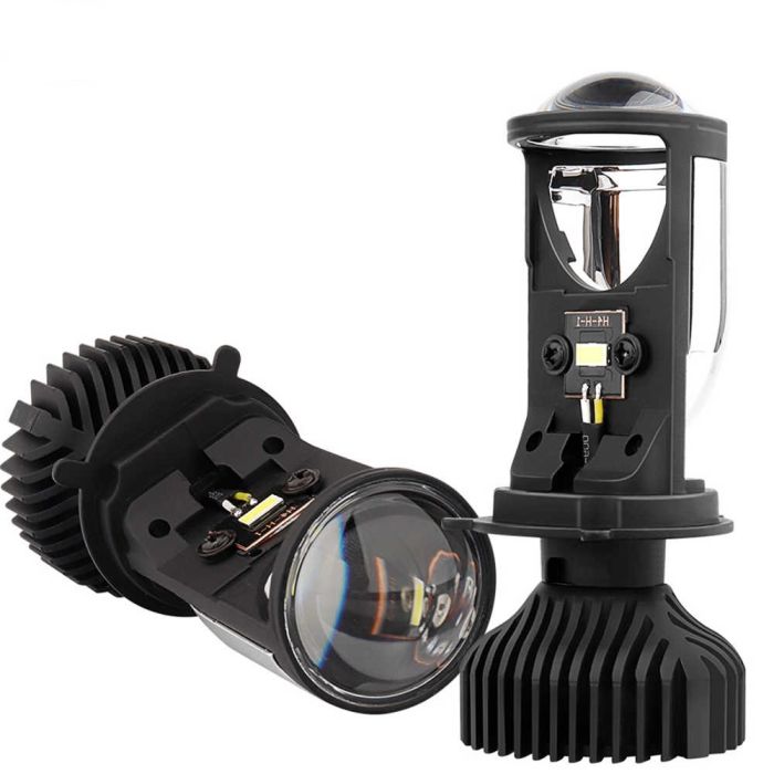 Комплект світлодіодних лінз HeadLight Y9D BI-LED H4 mini 12-24V