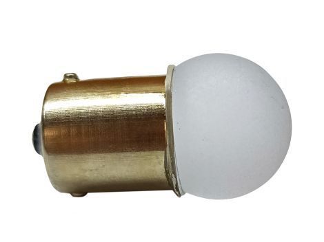 Світлодіодна лампа AllLight T25 9 діодів 2835SMD BA15S 24V WHITE матова лінза, кераміка