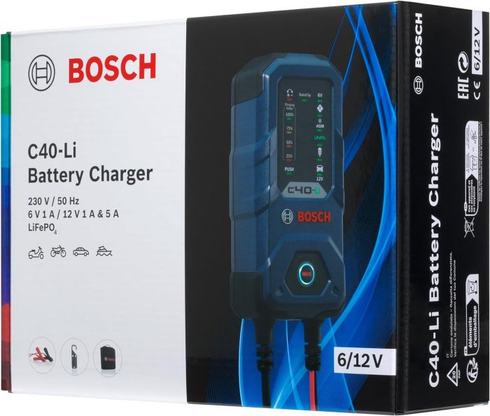 Зарядний пристрій для акумуляторів Bosch C40-Li 6/12V 5A (0189921040)