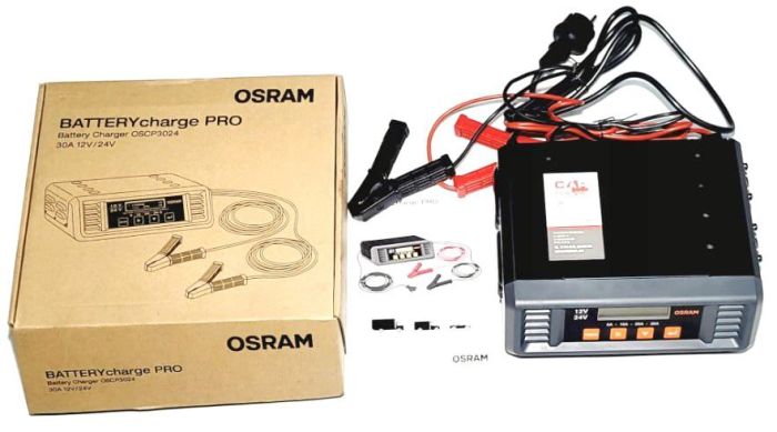 Зарядний пристрій для акумуляторів Osram BATTERYcharge PRO 30A 12/24V OSCP3024