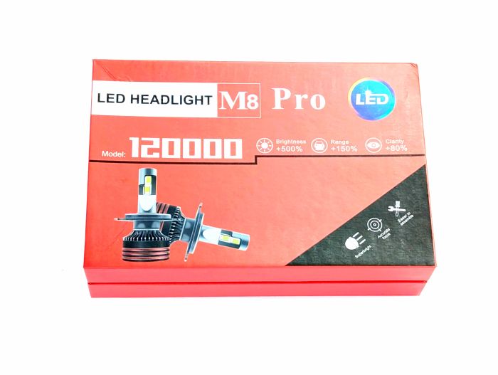 Комплект світлодіодних ламп M8 PRO H11(H8/H9/H16) 55W Canbus 6000K 12000Lm 12/24V