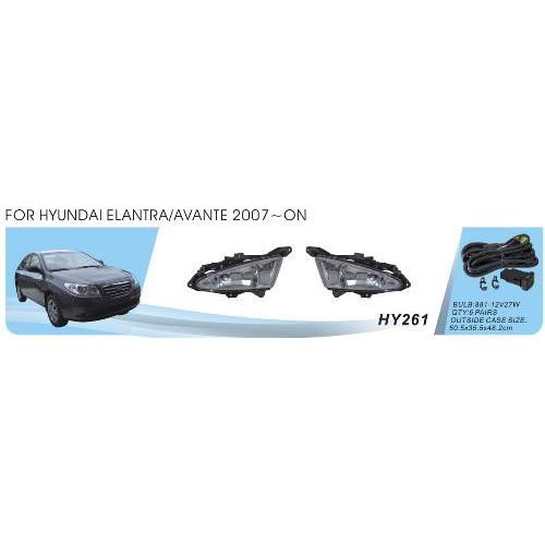 Фари дод. модель Hyundai Elantra/2006-11/HY-261W/881-12V27W/ел.проводка (HY-261W)