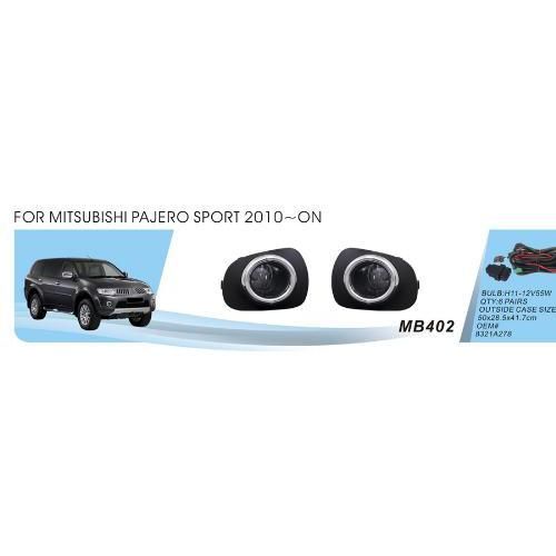 Фари дод. модель Mitsubishi Pajero Sport 2008-14/L200 2011-15/MB-402/H11-12V55W/ел.проводка (MB-402)