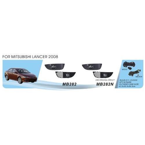 Фари дод. модель Mitsubishi Lancer 2007-16/MB-282N/H11-12V55W/ел.проводка (MB-282N)