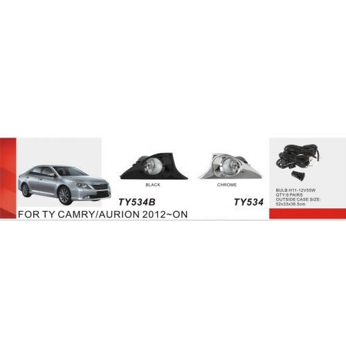 Фари дод. модель Toyota Camry 50 2011-14/TY-534/H11-12V55W/ел. проводка (TY-534 Chrome)