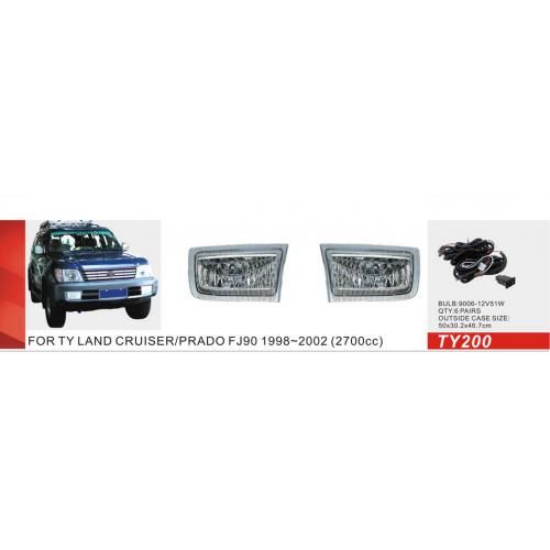 Фари дод. модель Toyota Prado FJ 90 1999-2002/TY-200/9006-12V51W/ел.проводка (TY-200)