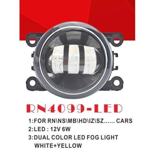 Фари дод. модель Renault/HD/NS/MB/SZ Cars/RN-4099L/LED-12V6W3000K&6000K/ел.проводка (RN-4099-LED/DUAL)