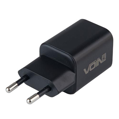 Мережевий зарядний пристрій VOIN 35W, 1 USB, QC3.0 18W + 1 PD 35W (LC-36525)