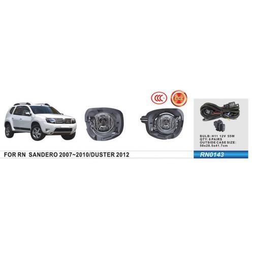 Фари дод. модель Renault Duster 2010-15/Sandero 2007-10/RN-0143/H11-12V55W/eл.проводка (RN-0143)