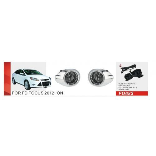 Фари дод. модель Ford Focus 2012-13/FD-683/H11-12V55W/eл.проводка (FD-683)