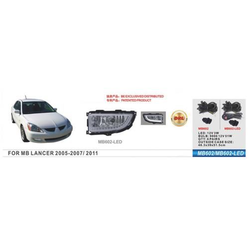 Фари дод. модель Mitsubishi Lancer 2005-07/MB-602-LED/HB4(9006)-12V51W+Led-3W/2в1/ел.проводка (MB-602-LED)