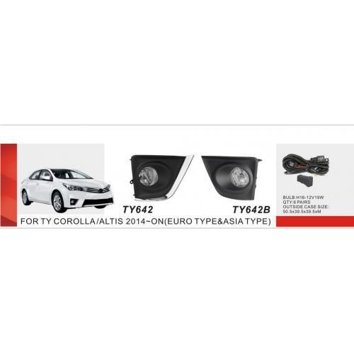 Фари дод. модель Toyota Corolla 2013-16/TY-642A/H11-12V55W/ел.проводка (TY-642A)