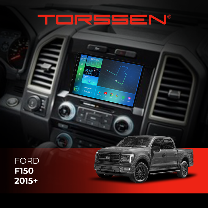 Штатная магнитола Torssen Ford F150 2015+ F9116