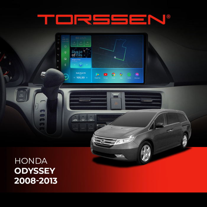 Штатная магнитола Torssen Honda Odyssey 2008-2013 F10116