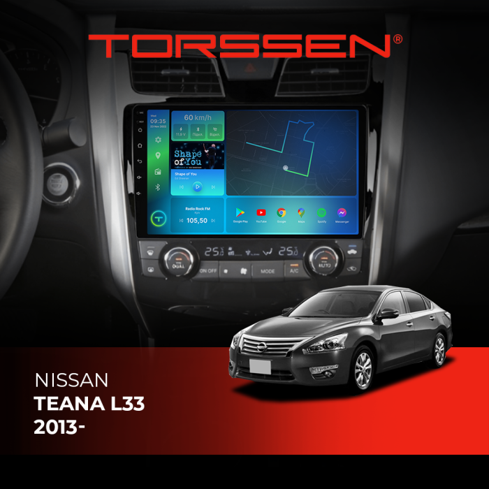 Штатна магнітола TORSSEN Nissan Teana L33 2013- F10116