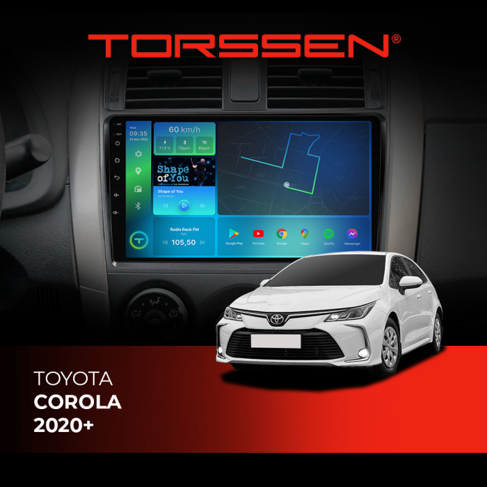 Штатна магнітола Torssen Toyota Corola 20+ F10116